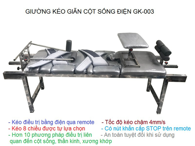 Giường kéo giãn cột sống cổ và lưng